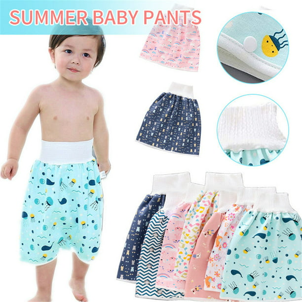Comfy Children's Diaper Skirt Shorts Waterproof and Absorbent Shorts For Baby